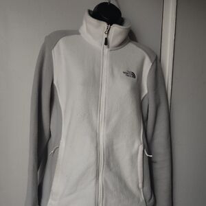 The North Face Women's Gray and White Ski Jacket